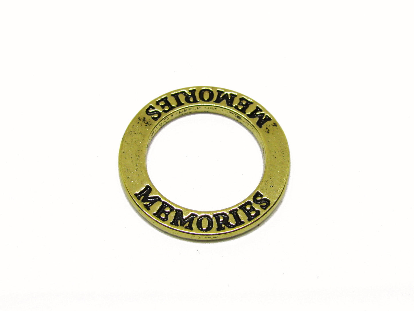 6 Verbinder Memories 3,15cm, goldfarben, Ring, Carrier, Charmsträger, Metallring