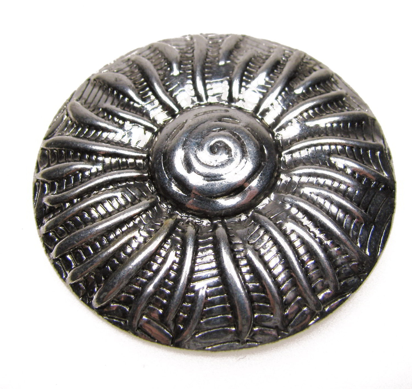 Metallanhänger Sonnenscheibe groß silberfarben, 4,5cm, Schmuck, Schmuck machen