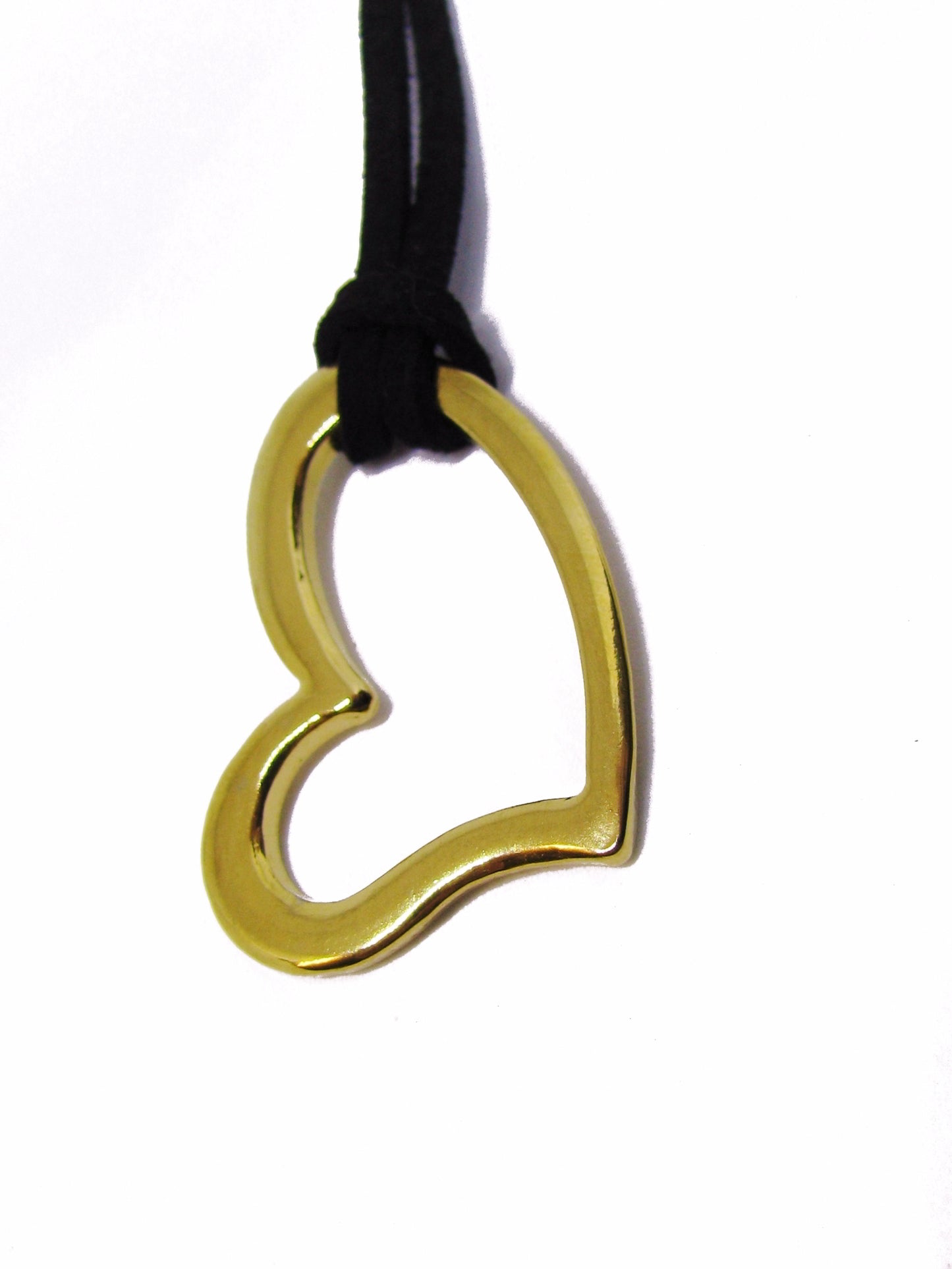 Edelstahl Anhänger Herz silberfarben 3,4 cm, für Lederband oder Kette und Charm