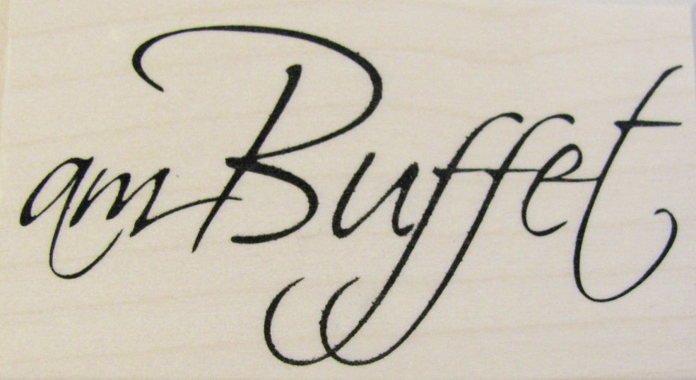 Stempel - am Buffet zur Einladung, Hochzeit, Geburtstag