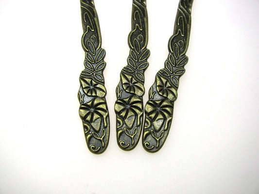 3  Lesezeichen Kolibri, Farbe bronze antik, Perlen basteln, Bookmark, fädeln