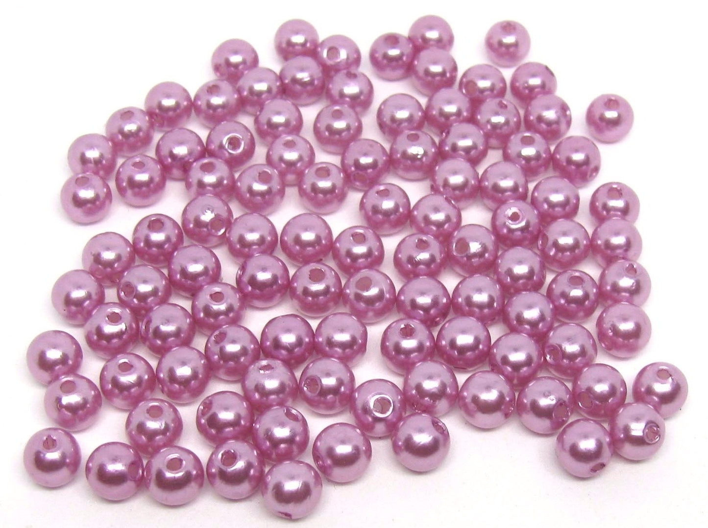 100 Wachsperlen lila 6mm, Perlenengel und Sterne basteln, auffädeln