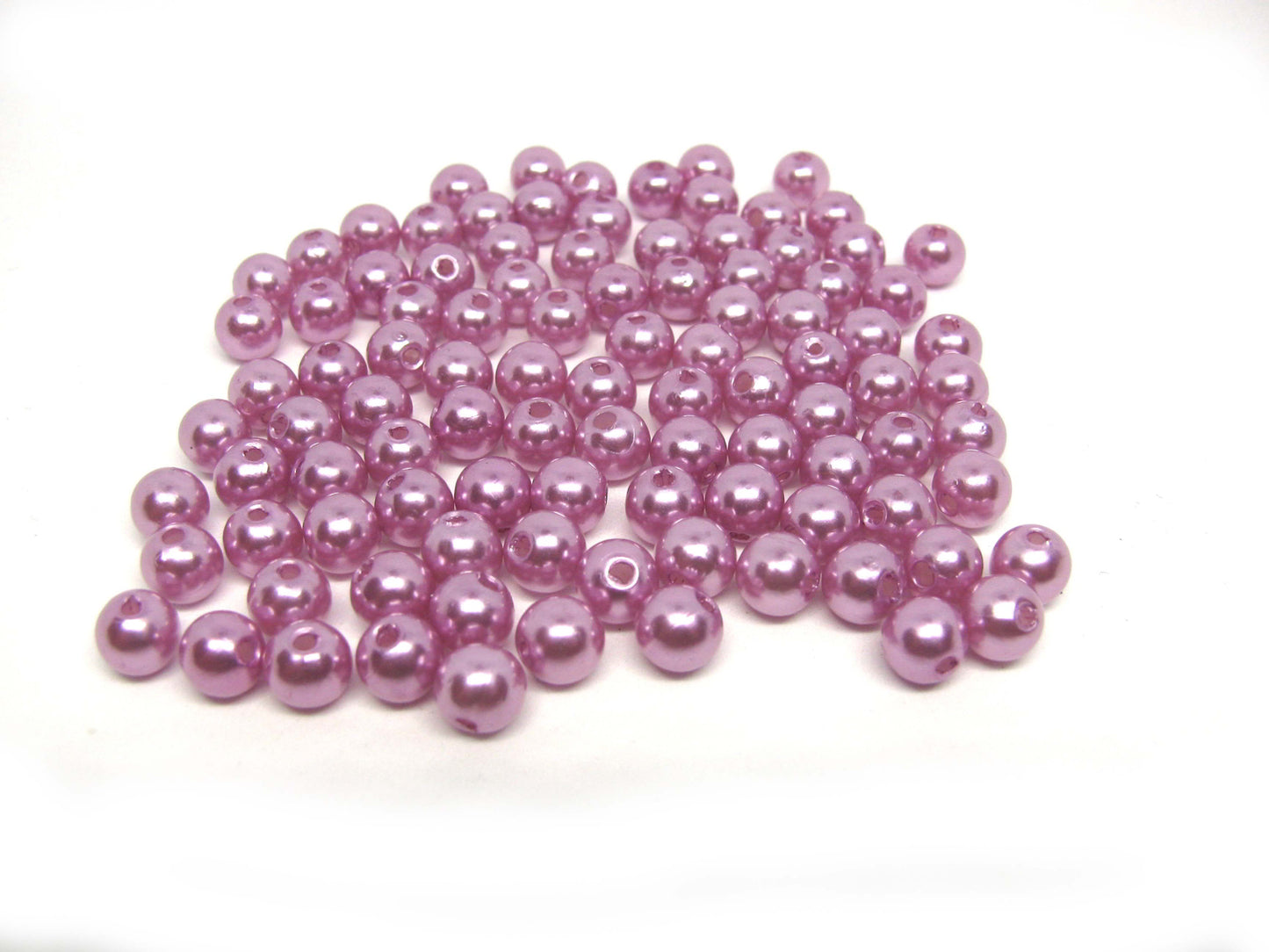 100 Wachsperlen lila 6mm, Perlenengel und Sterne basteln, auffädeln