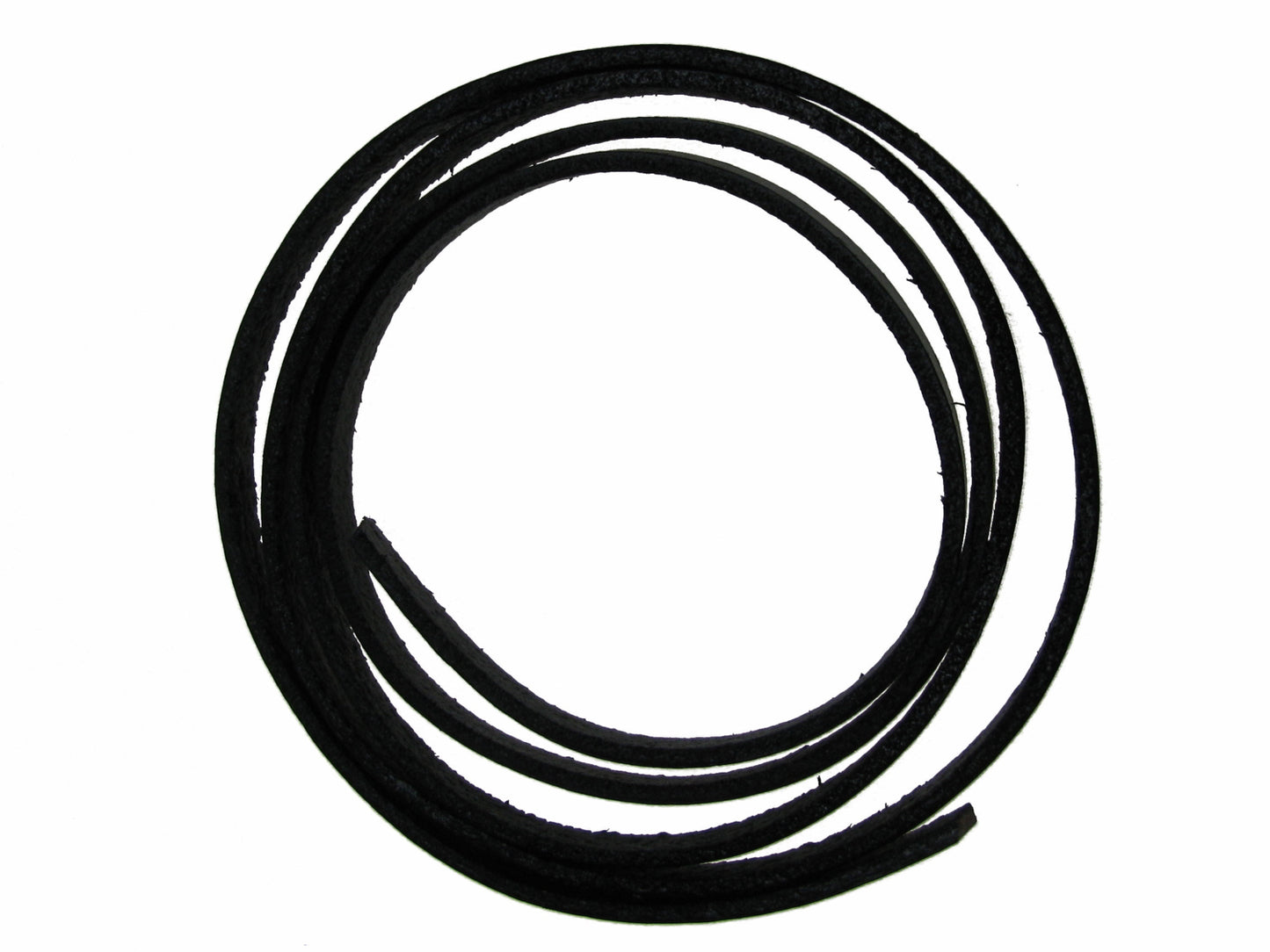 1m Lederband schwarz flach, breit 5 x 2mm, ideal für Armbänder, Schmuck machen